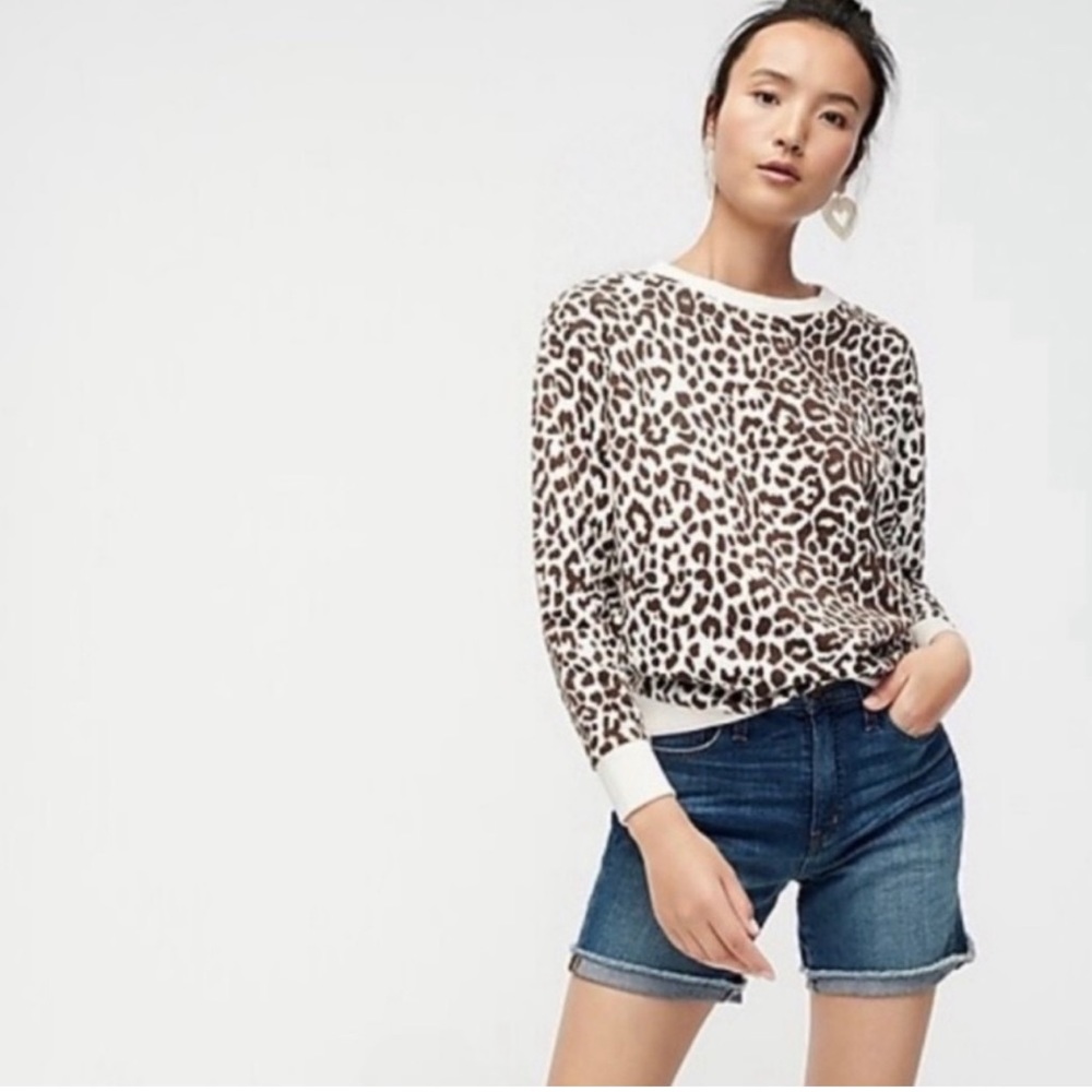 J Crew Leopard Sweater